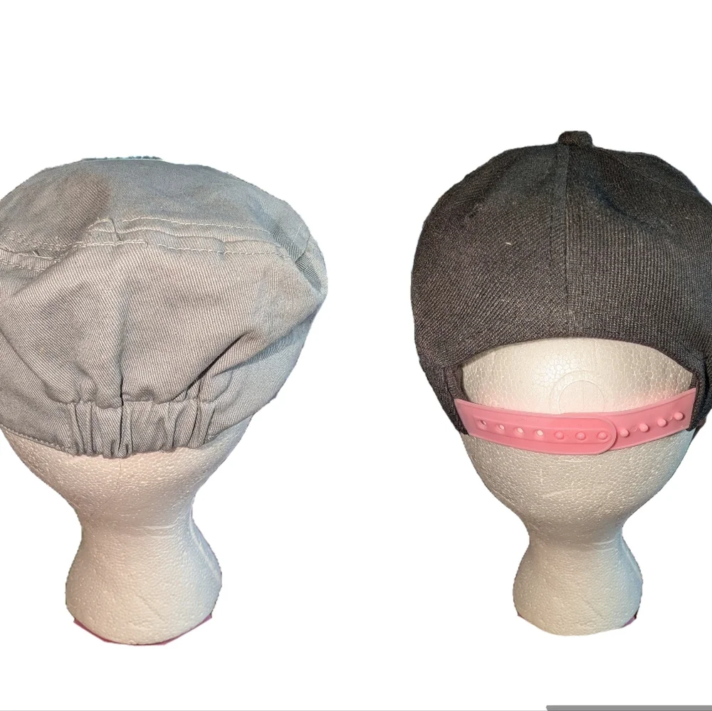 Hello Kitty Hats (2), Black and Grey with pink accents - one youth, one one-size